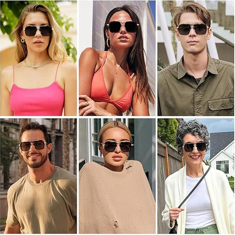 Luxury Aviator Square Sunglasses