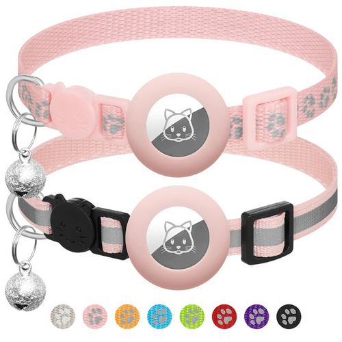 2 Pack AirTag Collar With Bell