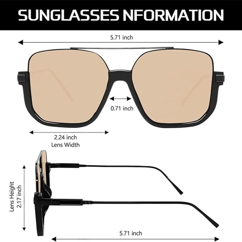 Retro Unisex Tinted Sunglasses