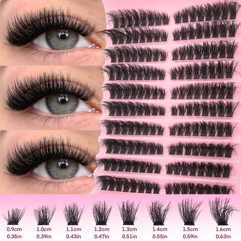 1720pcs Lash Cluster Extensions Set