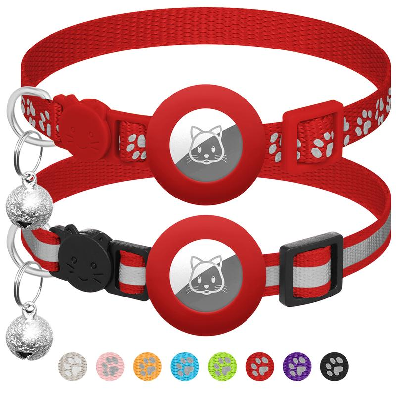2 Pack AirTag Collar With Bell