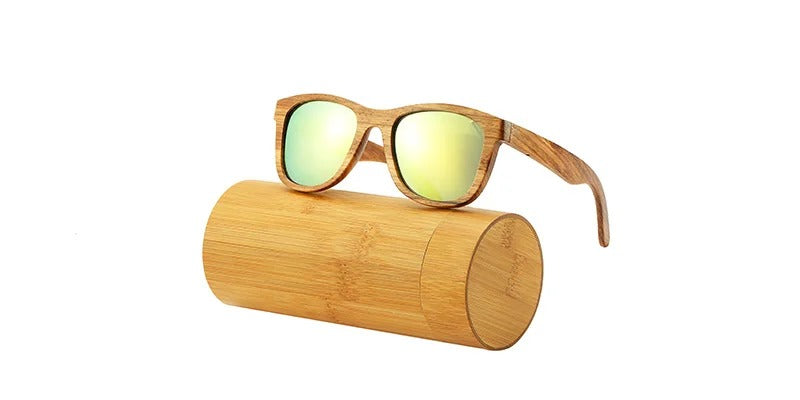 Retro Polarized Wood Sunglasses