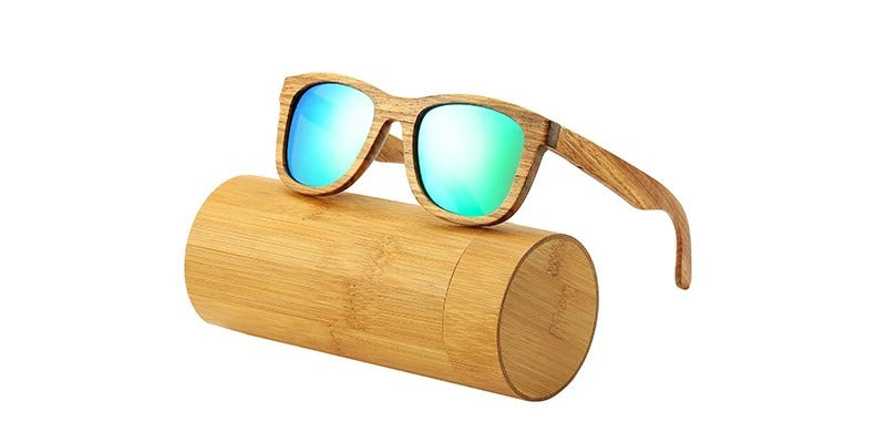 Retro Polarized Wood Sunglasses