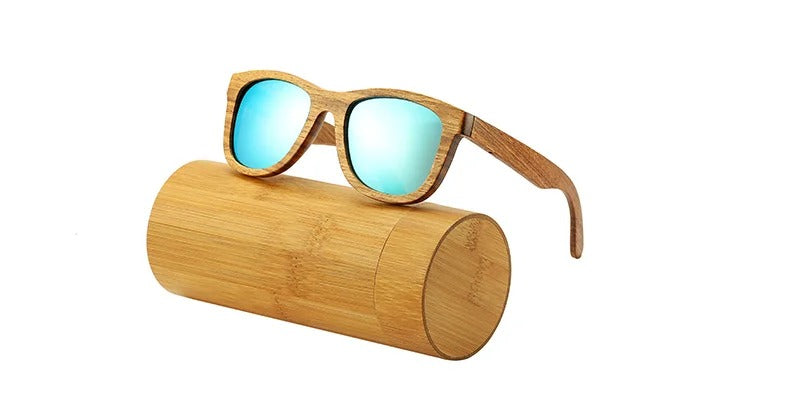 Retro Polarized Wood Sunglasses