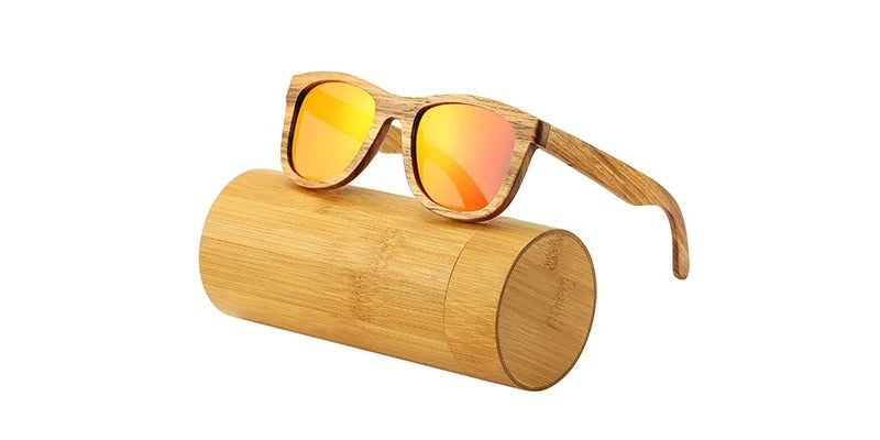 Retro Polarized Wood Sunglasses