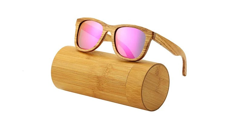 Retro Polarized Wood Sunglasses