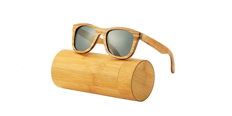 Retro Polarized Wood Sunglasses
